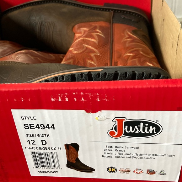 Justin Boots Shoes Justin Style Se4944 Sz 2d Cowboy Boots Poshmark